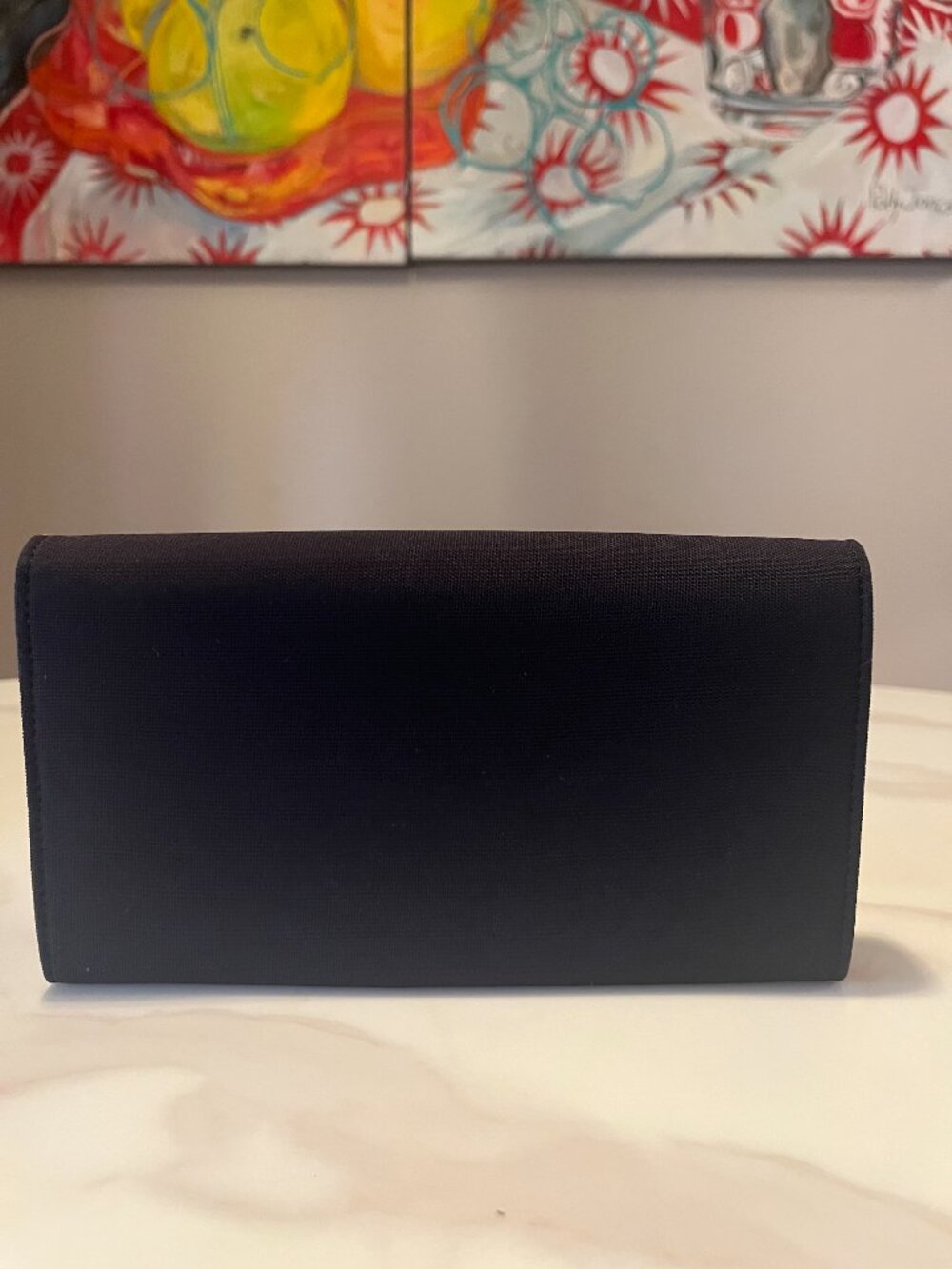 Salvatore Ferragamo Vara Gancini Wallet Fabric Leather - Picture 4 of 10